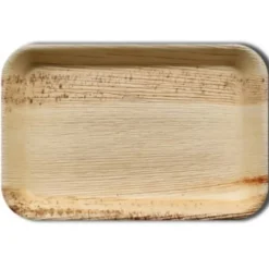 Plateau De Service En Feuille De Palmier X 10 Pi Ces Theme Eco-Responsable