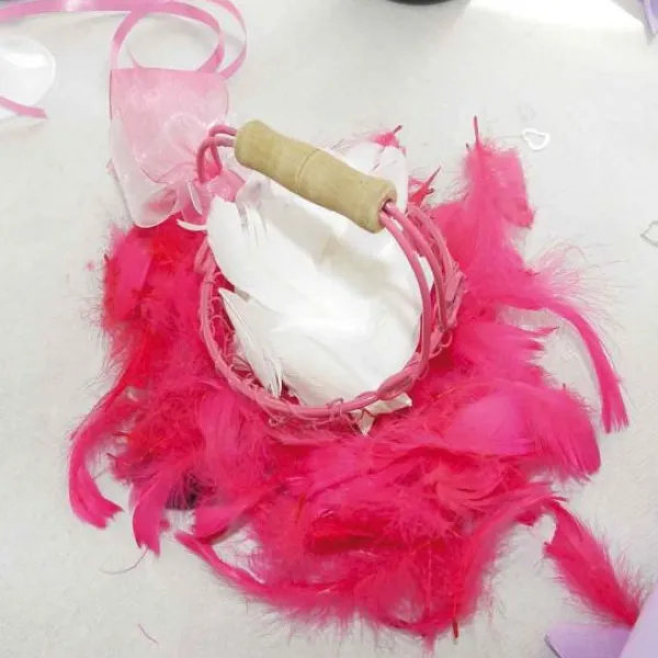 Badaboum Plume Feuille Rose X 96 Pi Ces