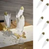 Badaboum Plume Mariage Paillet Or X 6 Pi Ces