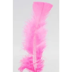 Badaboum Plumes Pieds Plats Fuchsia X100Pcs