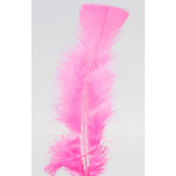Badaboum Plumes Pieds Plats Fuchsia X100Pcs