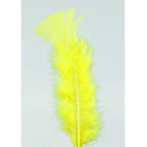 Badaboum Plumes Pieds Plats Jaune X100Pcs