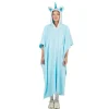 Poncho Licorne Bleu Ciel Taille Adulte Theme Licorne