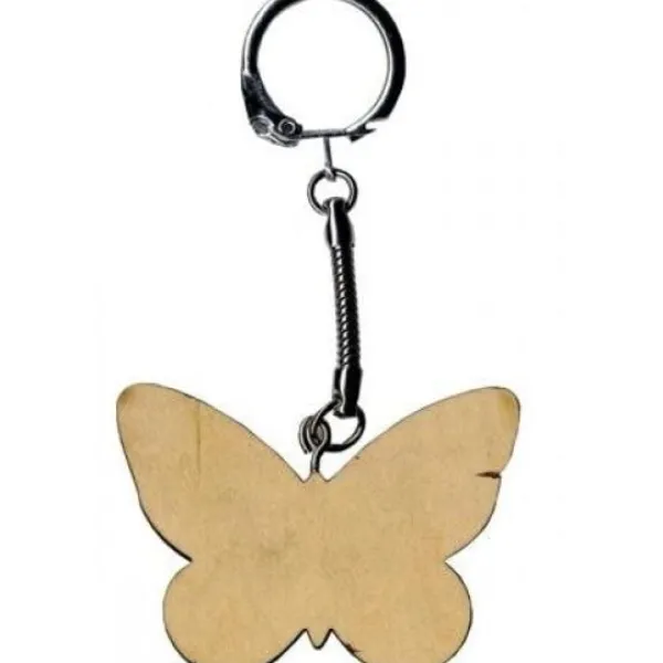 Badaboum Porte Cl Papillon En Bois A D Corer
