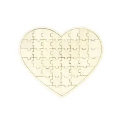 Badaboum Puzzle En Bois En Forme De Coeur
