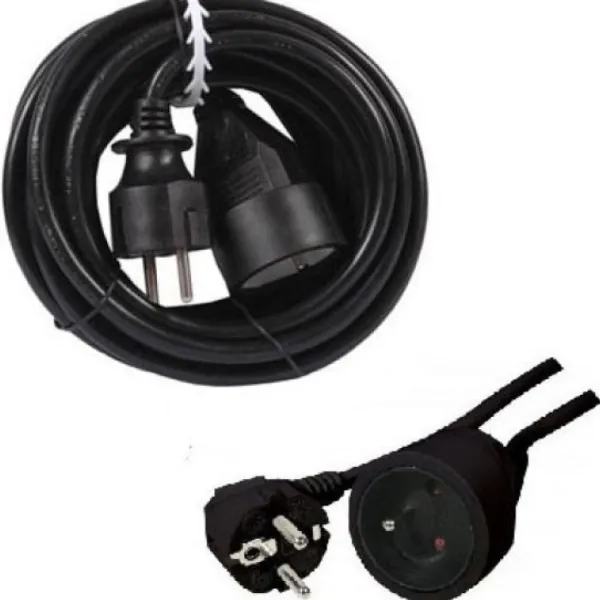 Badaboum Rallonge Lectrique Noir 5 M Tres Pour Extérieur Ip44 Best