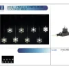 Badaboum Rideau Lumineux 100 Led Flocon De Neige