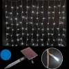 Badaboum Rideau Lumineux Solaire De Noel 150 Led Bleues Best