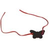 Badaboum Rond De Serviette Avec Papillon Ardoise Rouge X 6