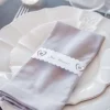 Badaboum Rond De Serviette En Carton Coeur Avec Dentelle Just Married X 20 Pi Ces Discount