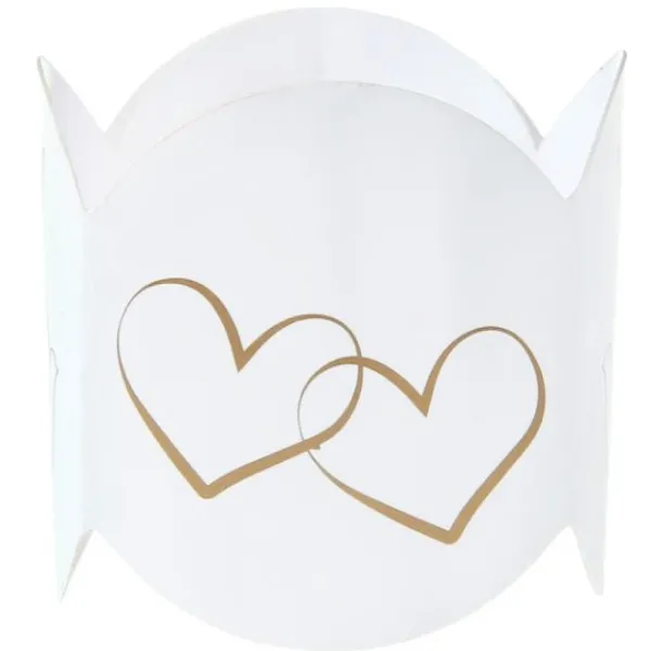 Badaboum Rond De Serviette En Carton Colombe X 10 Pi Ces