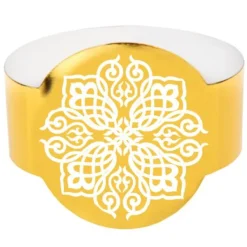 New Rond De Serviette Mariage Oriental Or X 6 Pi Ces Theme Eid Mubarak & Ramadan