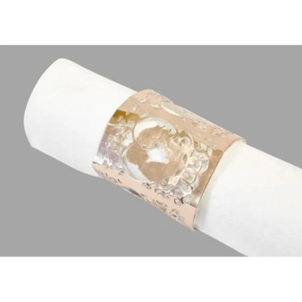 Badaboum Rond De Serviette Rose GolDécouple Mari S Dans Coeur New