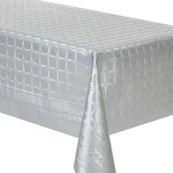 Badaboum Rouleau De Nappe Damass Argent 20M Tres Online