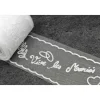 Badaboum Rouleau De Tulle Floqu Vive Les Mari S Blanc