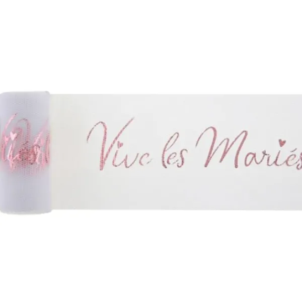 Badaboum Rouleau De Tulle Vive Les Mari S Rose Gold