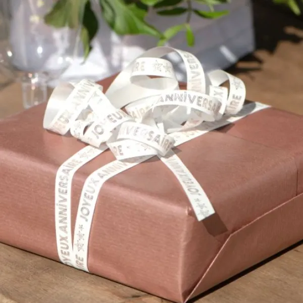 Hot Ruban Bolduc Joyeux Anniversaire Rose Gold 10Mm X 25 M Tres Theme Joyeux Anniversaire