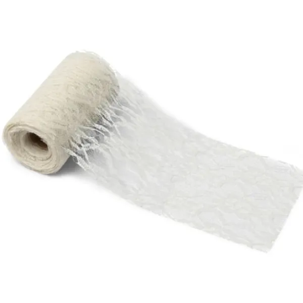 Hot Ruban En Dentelle Ivoire 10Cm X 10 M Tres Theme Dentelle