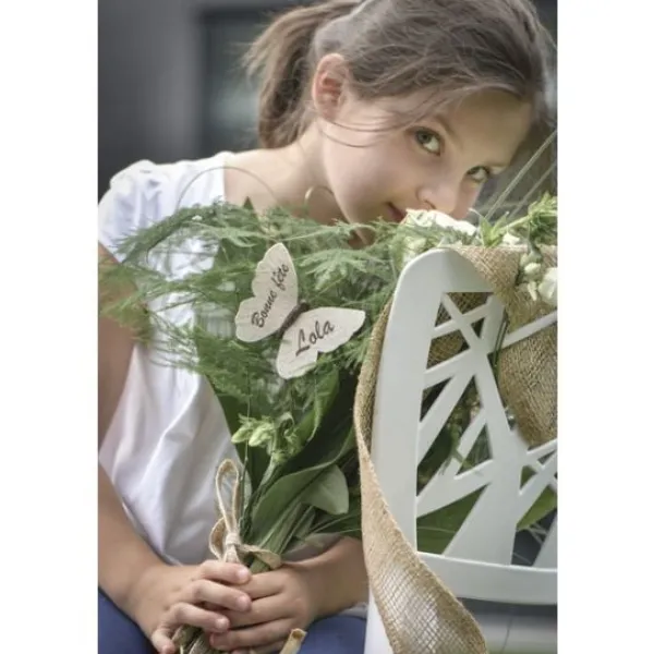 New Ruban Large En Jute Vert Anis 70Mm Theme Jute