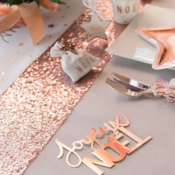 Badaboum Ruban Large Sequin Rose Gold