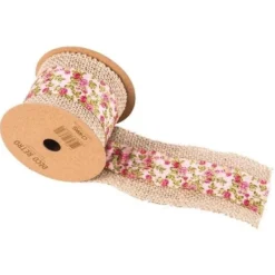 New Ruban Mariage Jute Shabby Rose Theme Jute