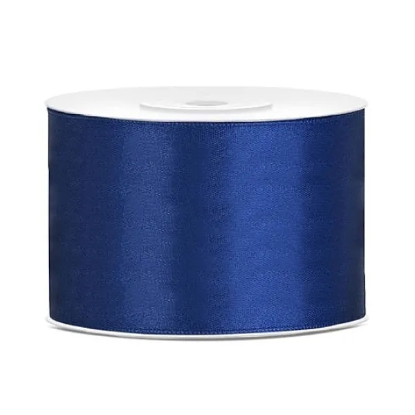 Badaboum Ruban Satin 50Mm Bleu Marine X 25 M Tres Discount