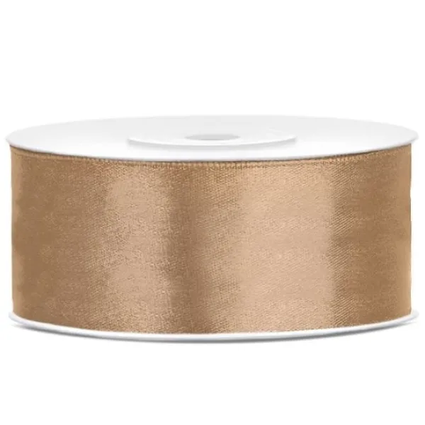 Badaboum Ruban Satin 25Mm Dor X 25 M Tres
