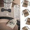 Sale Sac Drag Es Merci En Jute Naturel X 4 Pi Ces Theme Jute