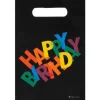 Outlet Sac Surprise Happy Birthday Noir X6Pcs Theme Joyeux Anniversaire