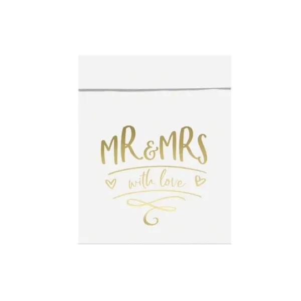 Badaboum Sachet A Dragees Bonbons Mr Mrs Dor X 6 Pi Ces