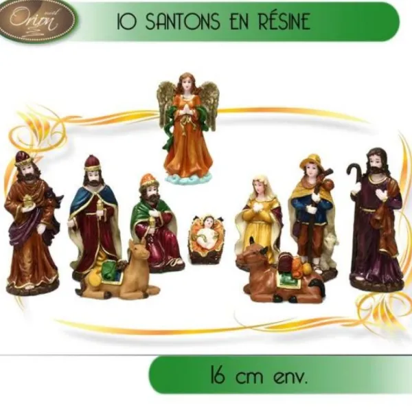 Badaboum Santon De Noel Pour Cr Che 16 Cm X 10 Pi Ces Clearance
