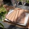 Badaboum Serviette En Papier Airlaid Pois Rose Gold X 12 Pi Ces