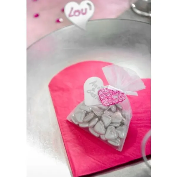 Badaboum Serviette En Papier Coeur Orange X20
