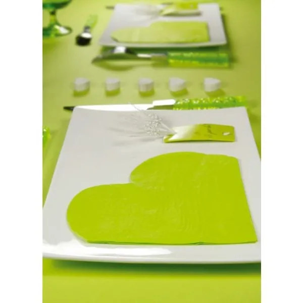 Badaboum Serviette En Papier Coeur Or X20
