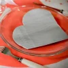 Badaboum Serviette En Papier Coeur Argent X20