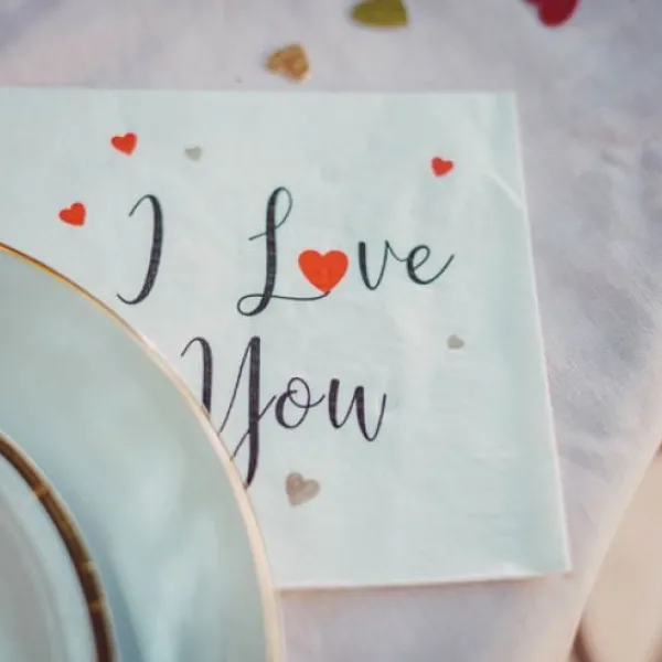 Discount Serviette En Papier I Love You X 16 Pi Ces Theme Cinema