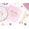 Badaboum Serviette En Papier Mr Mrs Rose X 20 Pi Ces