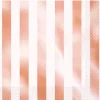 Badaboum Serviette En Papier Rayures Rose Gold X 16