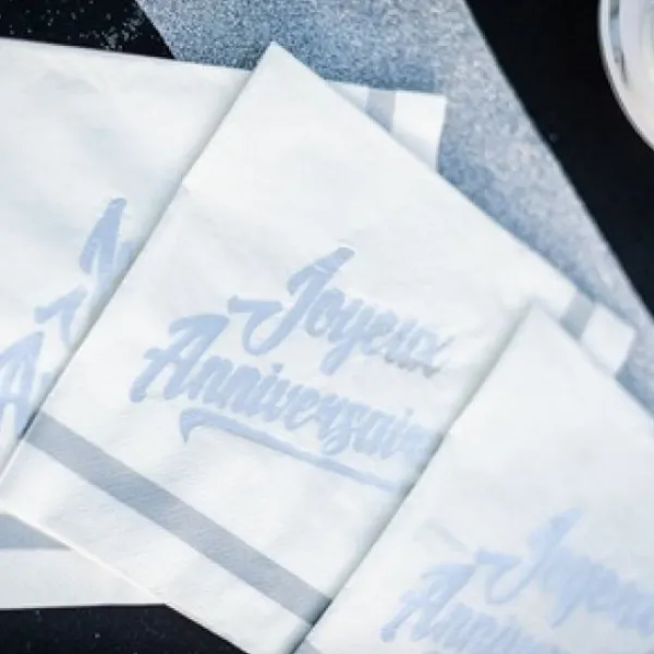 Clearance Serviette En Papier Theme Joyeux Anniversaire Argent X 20 Pi Ces Theme Joyeux Anniversaire