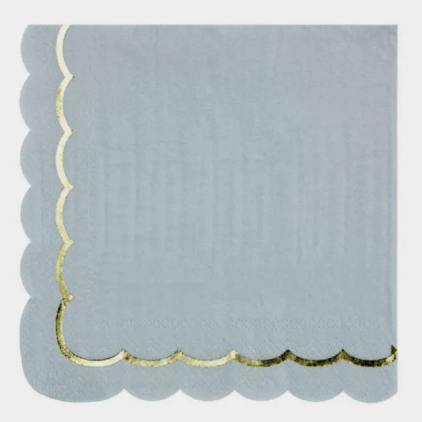 Clearance Serviettes 33X33 Cm Bleu Pastel X 16 Pi Ces Theme Deco Pastel