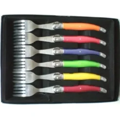 Outlet Set De 6 Fourchettes Laguiole Pastel Theme Deco Pastel
