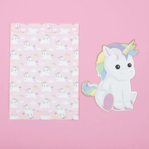 New Set De 8 Invitation Baby Licorne Theme D Co Baby Shower