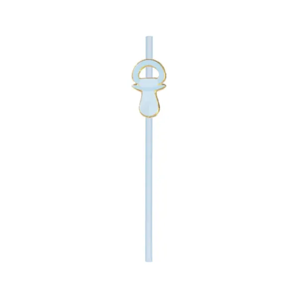 Set De 10 Pailles Bleues Baby Boy Theme D Co Baby Shower