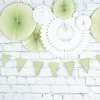 Sale Set De 3 Ventails Vert Pastel Et Or Theme Deco Pastel