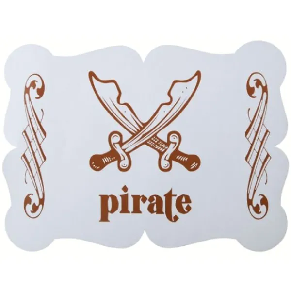 Clearance Set De Table Bapt Me Pirate X 6 Pi Ces Theme Bapteme