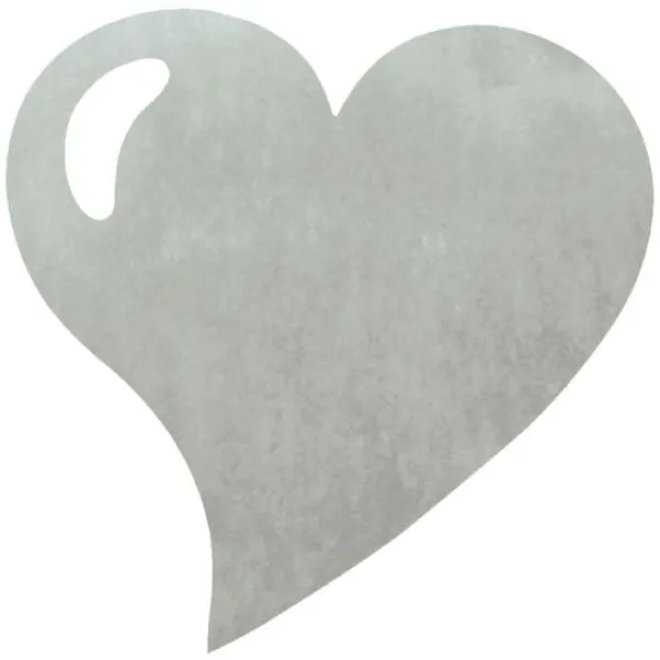Badaboum Set De Table Coeur Argent X50