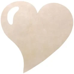 Badaboum Set De Table Coeur Ecru X50