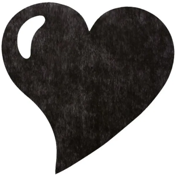 Badaboum Set De Table Coeur Noir X50