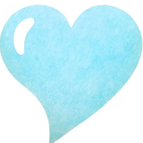 Badaboum Set De Table Jetable Coeur Bleu Ciel X 50 Pi Ces