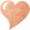 Badaboum Set De Table Jetable Coeur Corail X 50 Pi Ces